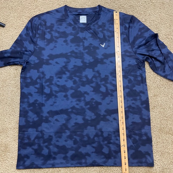 NWT Callaway Mens XL Golf Lightweight Performance Long Sleeve Camo Shirt UPF 50 - Picture 5 of 8